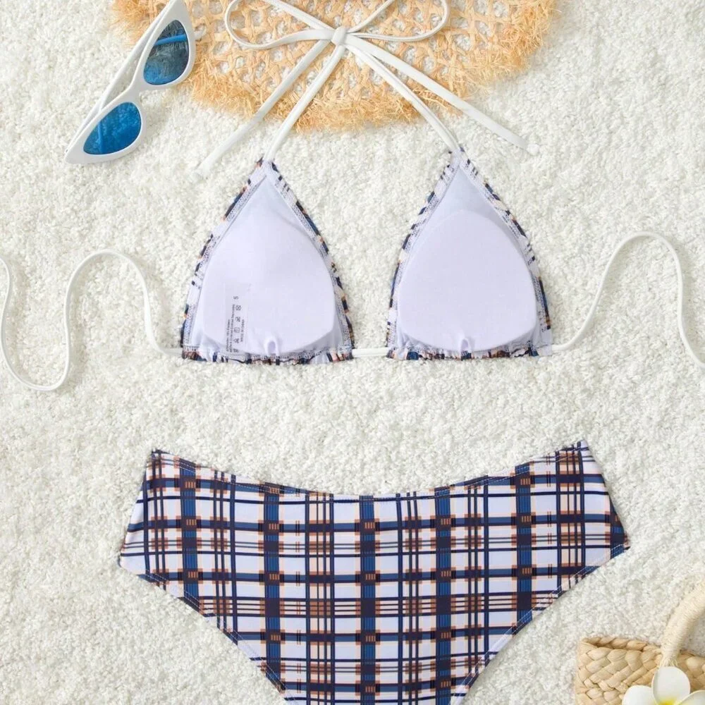 Multicolor Casual Women's Beach Holiday Bikini